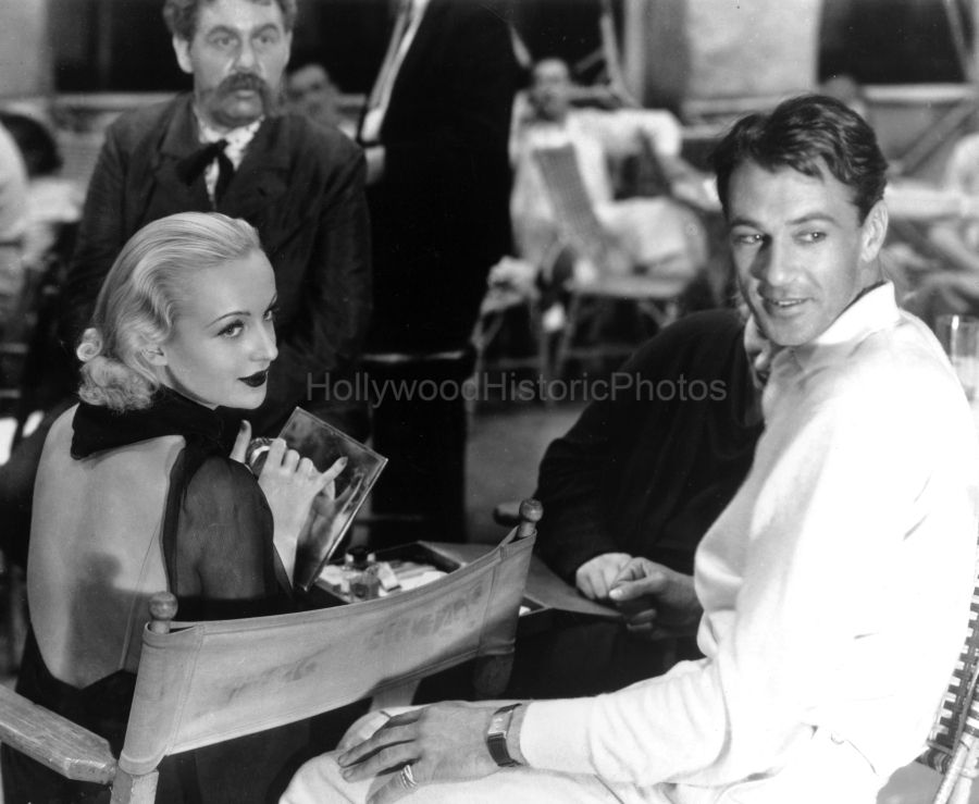 Gary Cooper 1931 With Carole Lombard on set of I Take This Woman WM.jpg